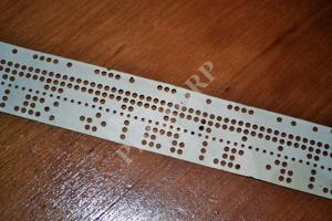 Vintage Mainframe Computer Perforated Punched Paper Tape 1 Meter_2