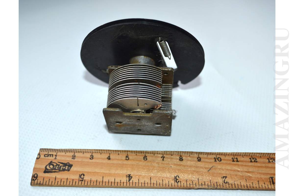 2 (Two) Section Air Variable Capacitor Vintage Soviet USSR Working!_1_2_3_4 2 (Two) Section Air Variable Capacitor Vintage Soviet USSR Working!_1_2_3_4