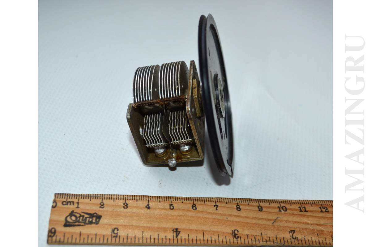 2 (Two) Section Air Variable Capacitor Vintage Soviet USSR Working!_1_2_3 2 (Two) Section Air Variable Capacitor Vintage Soviet USSR Working!_1_2_3