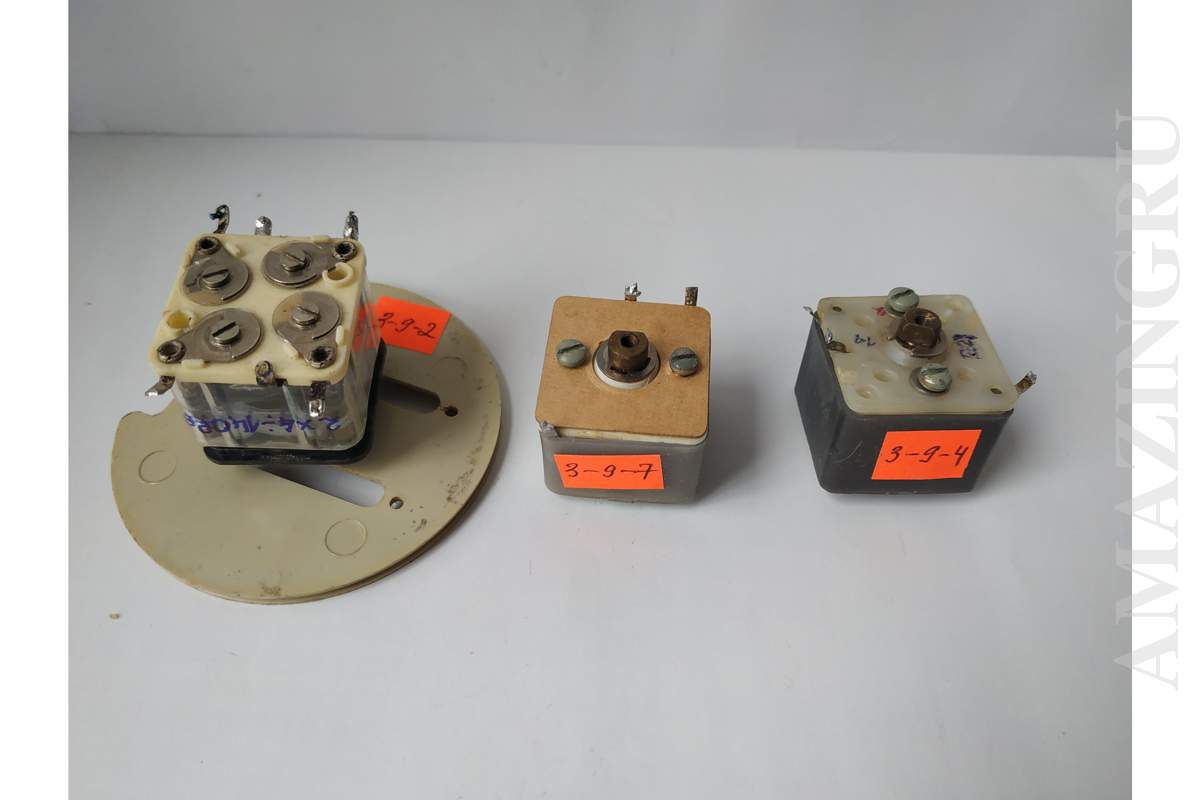 Mix Set of 3PCS Air Variable Capacitors Vintage Soviet USSR Working!_1_2