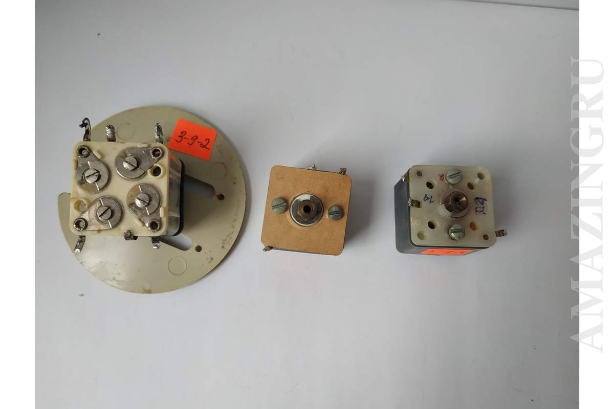 Mix Set of 3PCS Air Variable Capacitors Vintage Soviet USSR Working!_1