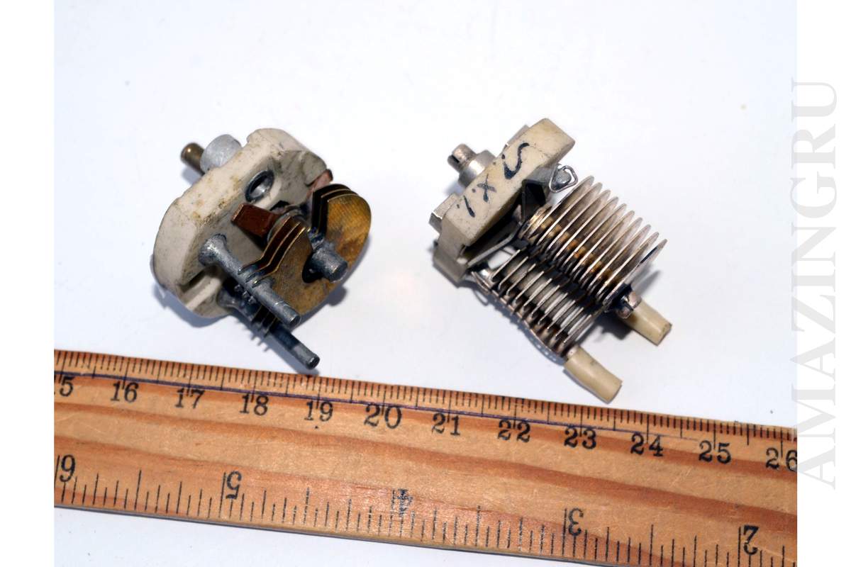 One Section Air Variable Capacitor 4-22pF, 4-60pF Vintage Soviet USSR_1_2 One Section Air Variable Capacitor 4-22pF, 4-60pF Vintage Soviet USSR_1_2