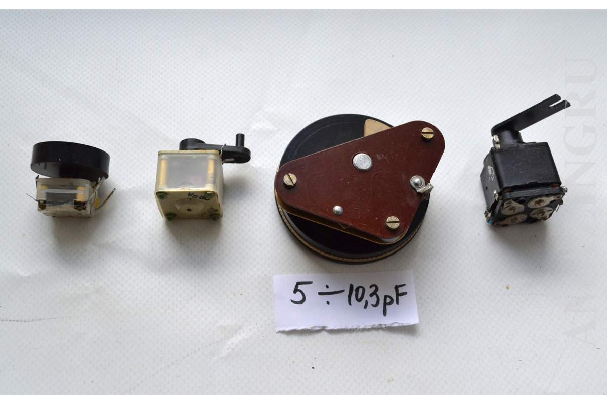 Set of 4PCS Air Variable Capacitors Vintage Soviet USSR Working!_1_2