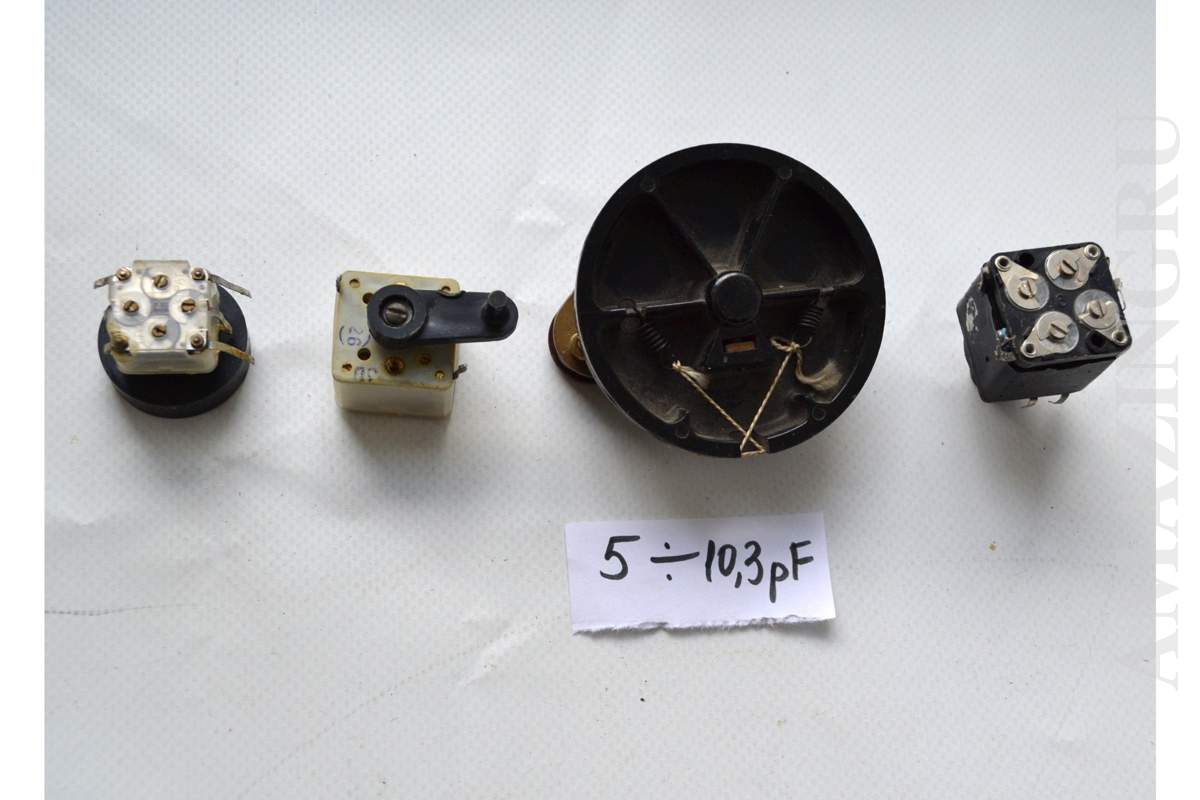 Set of 4PCS Air Variable Capacitors Vintage Soviet USSR Working!