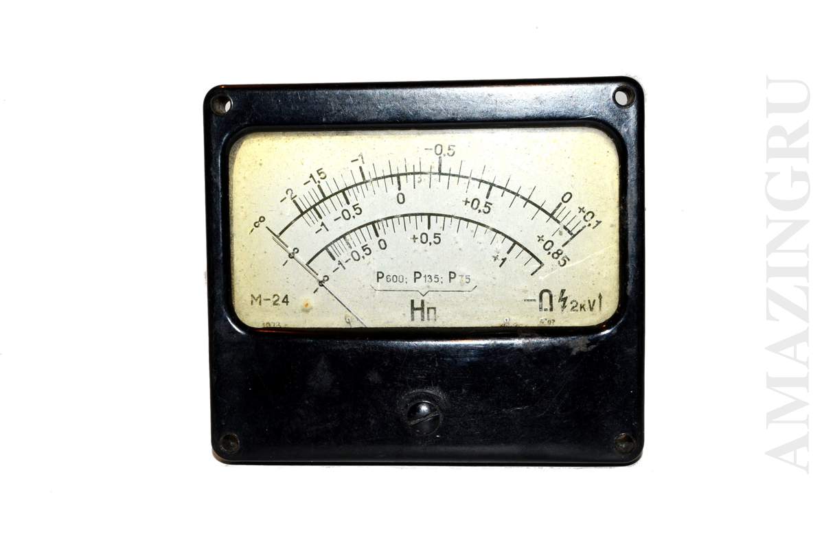 Vintage Analog Device Bakelite Panel M24 for Measuring Neper Russian Soviet_1_2