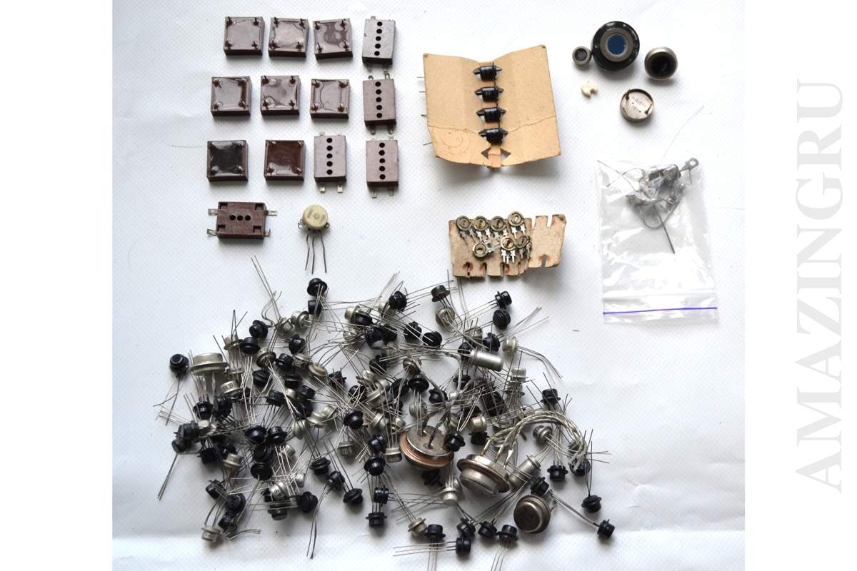 Set of Mix Silicon Power Block Diode, Zener Diode, PNP Transistor Soviet USSR_1_2_3_4_5