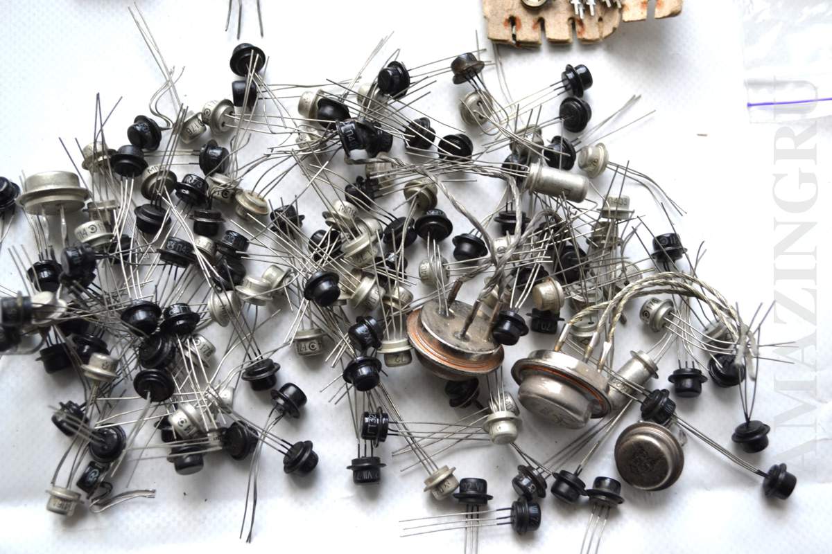 Set of Mix Silicon Power Block Diode, Zener Diode, PNP Transistor Soviet USSR_1