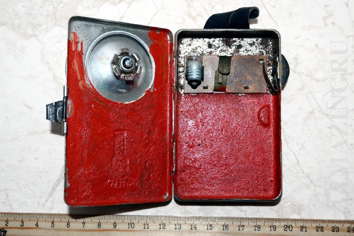 Vintage Rare Pocket Flashlight Lamp Vitebsk Soviet Russian USSR 1950-60s_6
