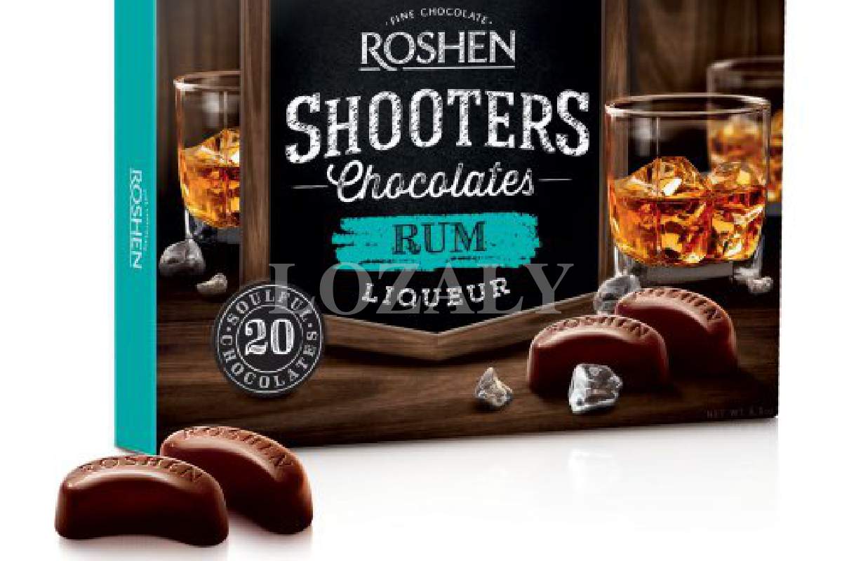 Box Sweets ROSHEN "Shooters" Chocolate Candy with Rum Liqueur 150g / 5.3oz eBay