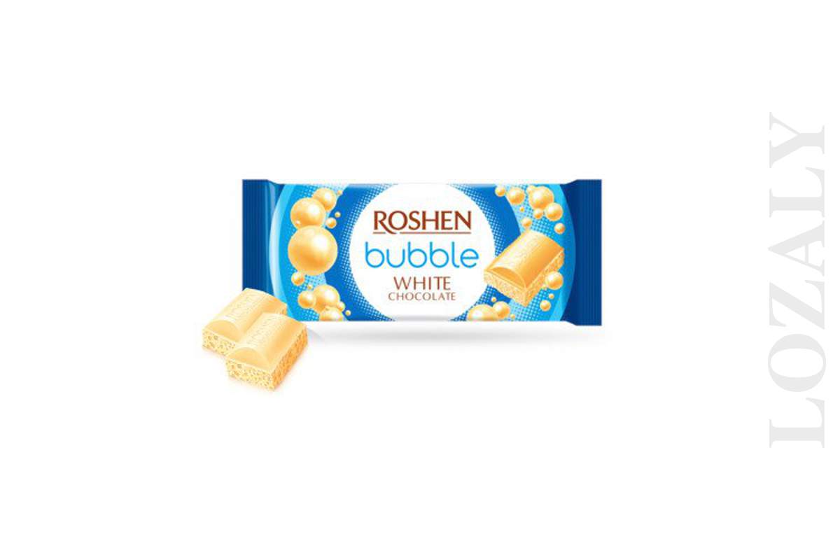 Ukrainian Sweets ROSHEN White Bubble Aerated Chocolate Bars 80g / 2.82oz_1