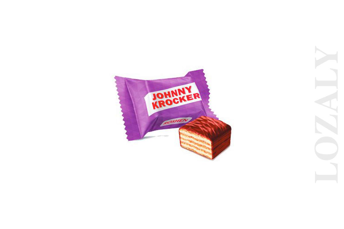 Ukrainian Sweet ROSHEN Crunchy Wafer Candy "Johnny Krocker" Milk Ukrainian Sweet ROSHEN Crunchy Wafer Candy "Johnny Krocker" Milk