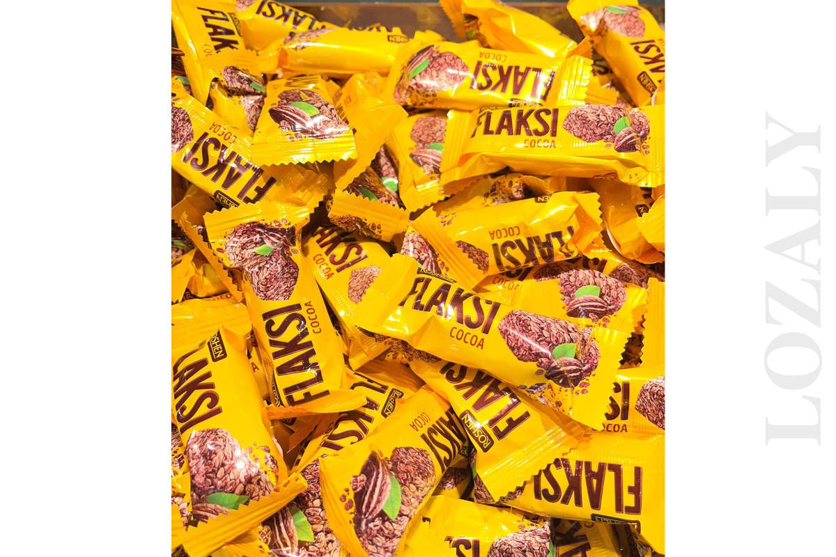 Ukrainian Sweets ROSHEN Chocolate Candy "FLAKSI" Cocoa with Oat Flakes
