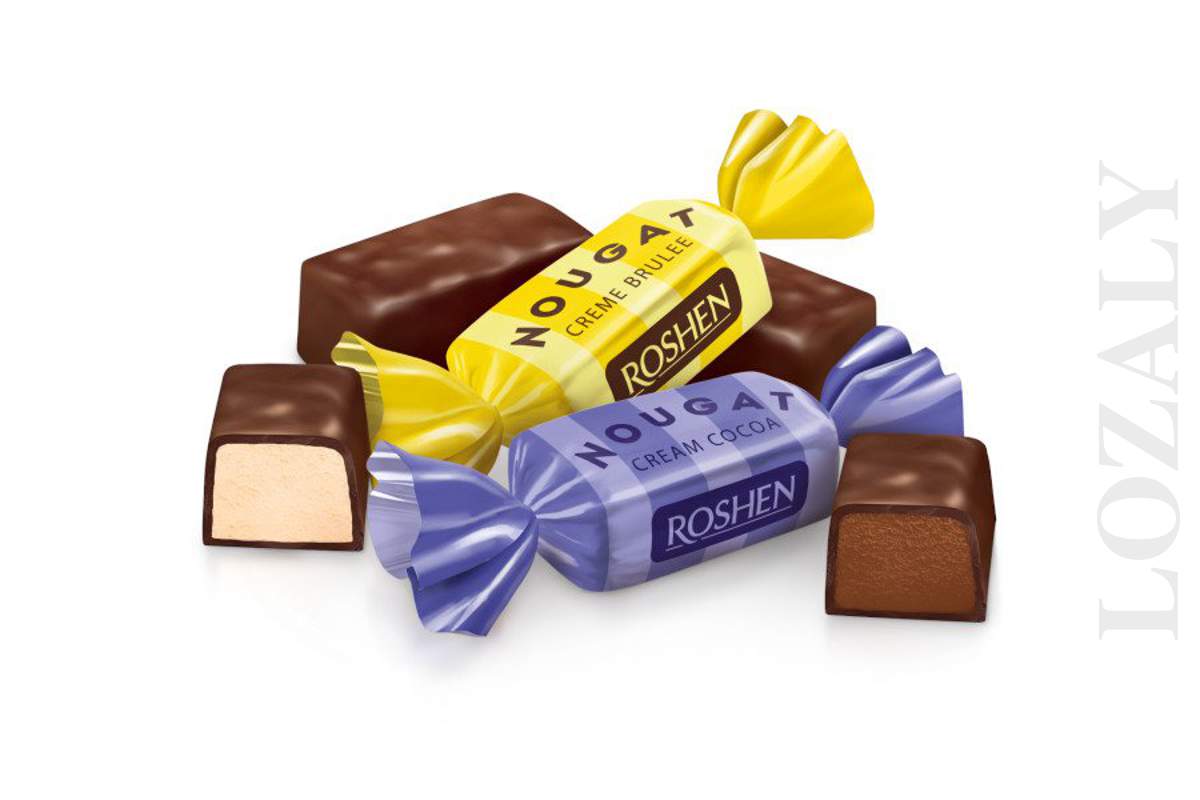 Ukrainian Sweets ROSHEN Chocolate Candy "Nougat" with