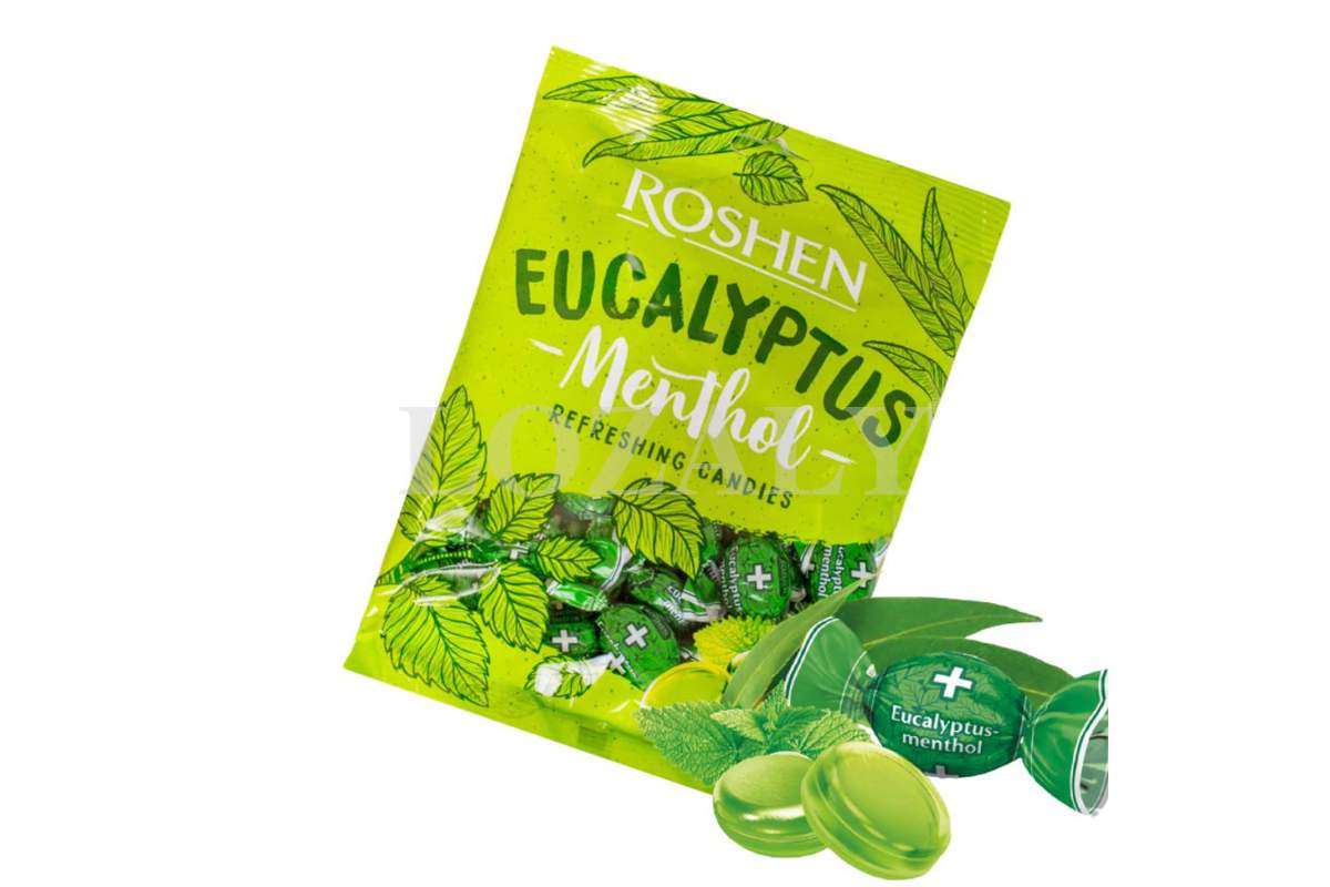 Ukrainian Sweets ROSHEN Hard Candies Caramel Eucalyptus Menthol Ukrainian Sweets ROSHEN Hard Candies Caramel Eucalyptus Menthol
