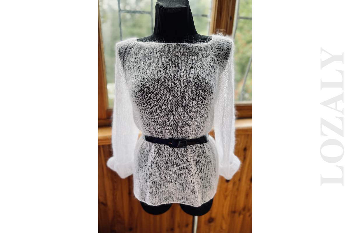 Handknit Women’s Bridal Mohair Pullover Oversized White Mesh Wedding Cover‑Up_1_2_3 Handknit Women’s Bridal Mohair Pullover Oversized White Mesh Wedding Cover‑Up_1_2_3