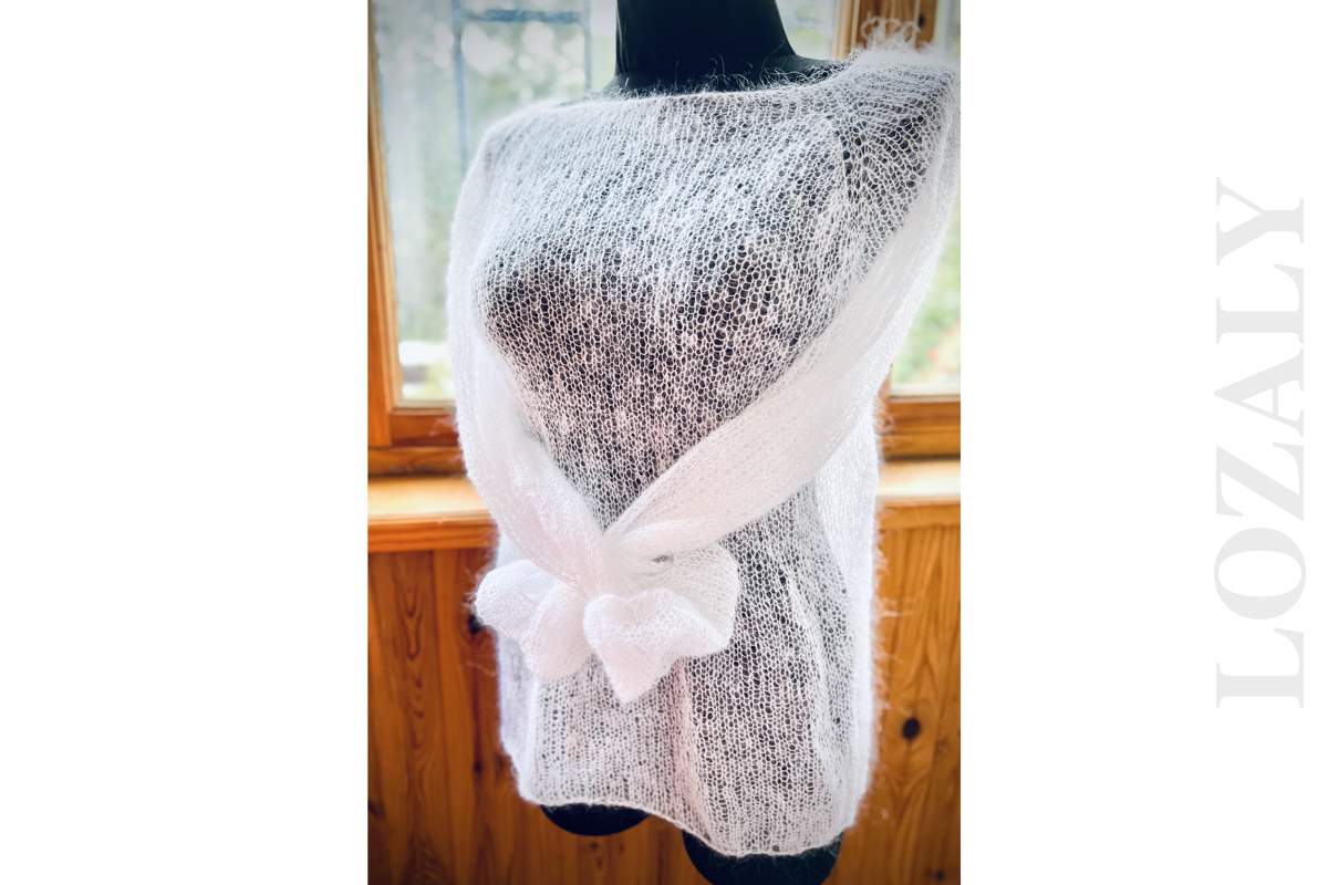 Handknit Women’s Bridal Mohair Pullover Oversized White Mesh Wedding Cover‑Up_1_2 Handknit Women’s Bridal Mohair Pullover Oversized White Mesh Wedding Cover‑Up_1_2