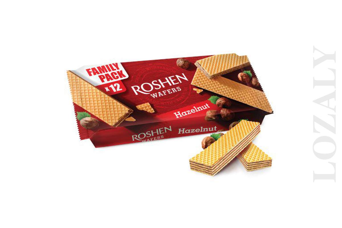 Ukrainian ROSHEN Crispy Waffers Choco, Cocoa &amp; Milk, Milk, Hazelnut_1