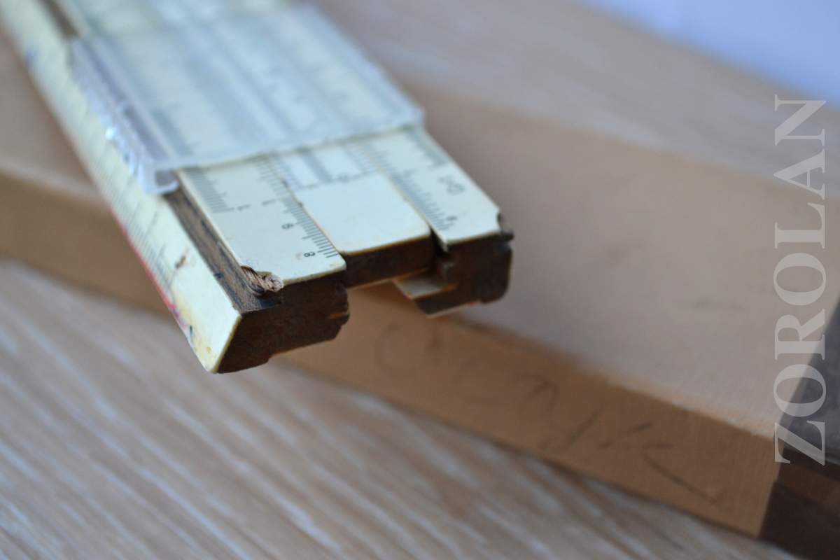 Vintage Soviet Logarithmic Wooden Slide Rule KLPZ 1963 Manual Calculator USSR_1_2_3_4