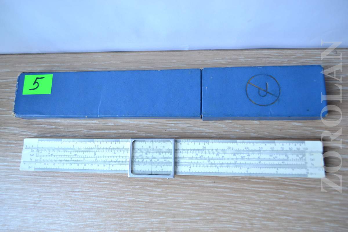 Vintage Soviet Logarithmic Wooden Slide Rule Manual Calculator in Case USSR 1972_1 Vintage Soviet Logarithmic Wooden Slide Rule Manual Calculator in Case USSR 1972_1