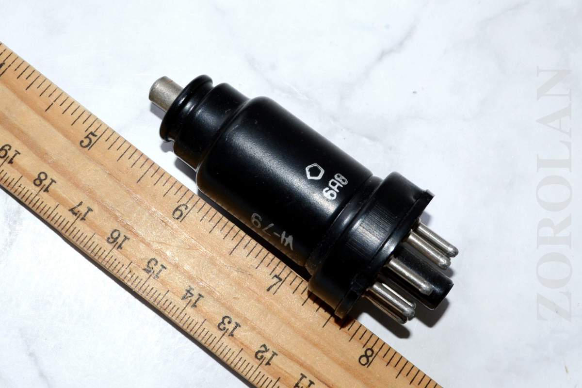 6A8 = 6Q8 Heptode Tube Novosibirsk Soviet Russian 1978 NEW_1