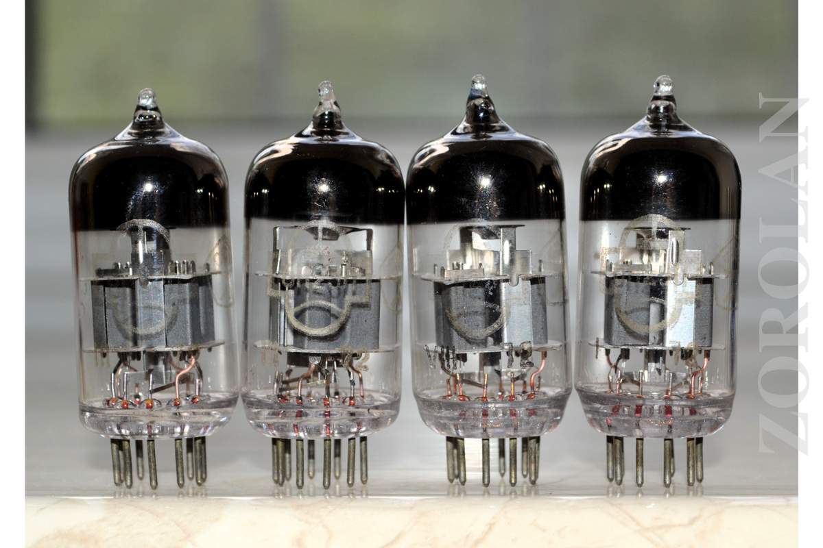 6N23P = E88CC 6DJ8 6922 Triode Tube SILVER SHIELDS Reflector TESTED 1972 NEW_1_2_3_4