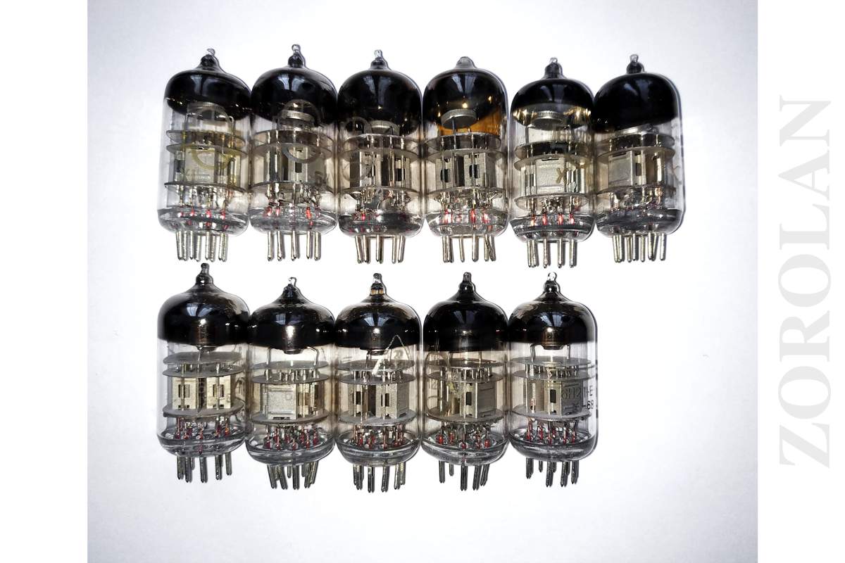 6N2P-E ~ 12AX7 ECC83 Double Triode Tube SILVER ANODE 1960's NEW, Sl. Used_1