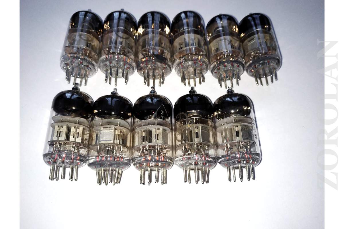 6N2P-E ~ 12AX7 ECC83 Double Triode Tube SILVER ANODE 1960's NEW, Sl. Used