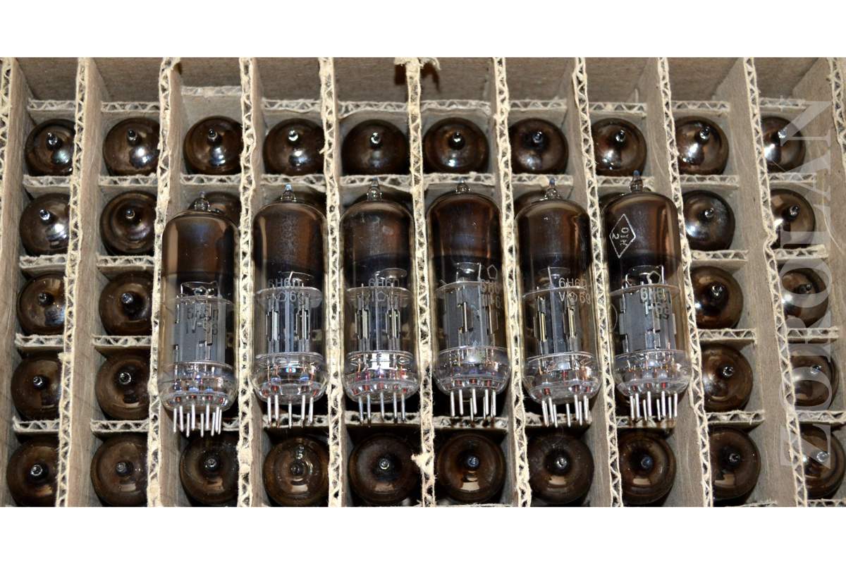 6N6P = ECC99, E182CC Double Triode Tube NEVZ Soviet RARE 1960's NEW
