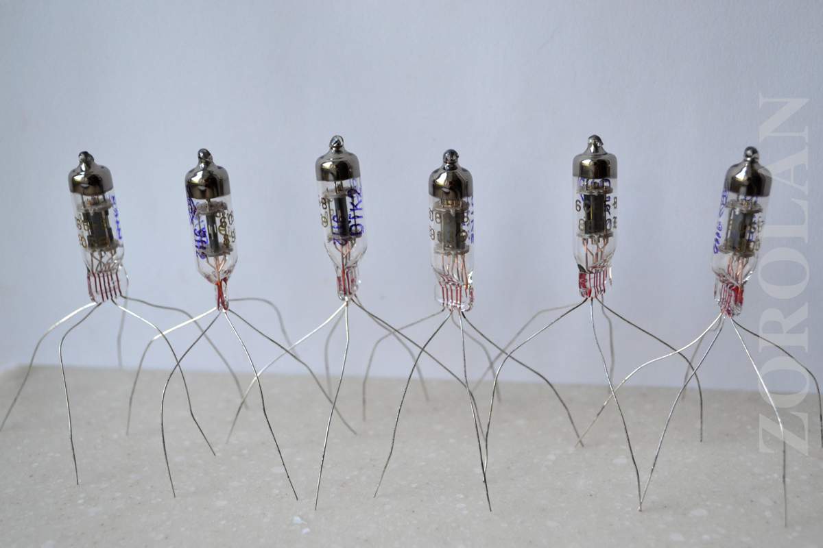 6S6B-V Audiophile Triode Miniature Tube Soviet MATCHED DATE 03/1989 NEW_1_2_3_4_5_6