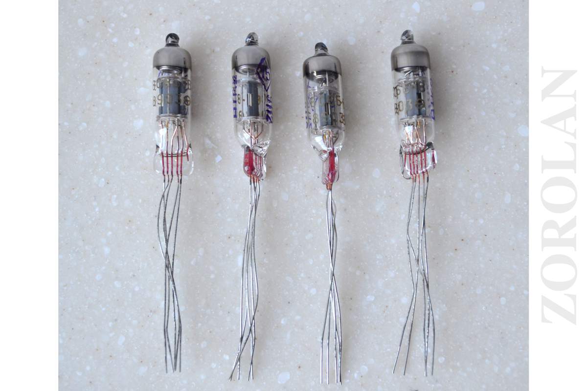 6S6B-V Audiophile Triode Miniature Tube Soviet MATCHED DATE 03/1989 NEW_1_2_3_4