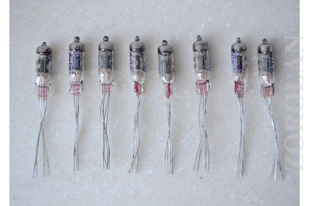 6S6B-V Audiophile Triode Miniature Tube Soviet MATCHED DATE 03/1989 NEW_1_2