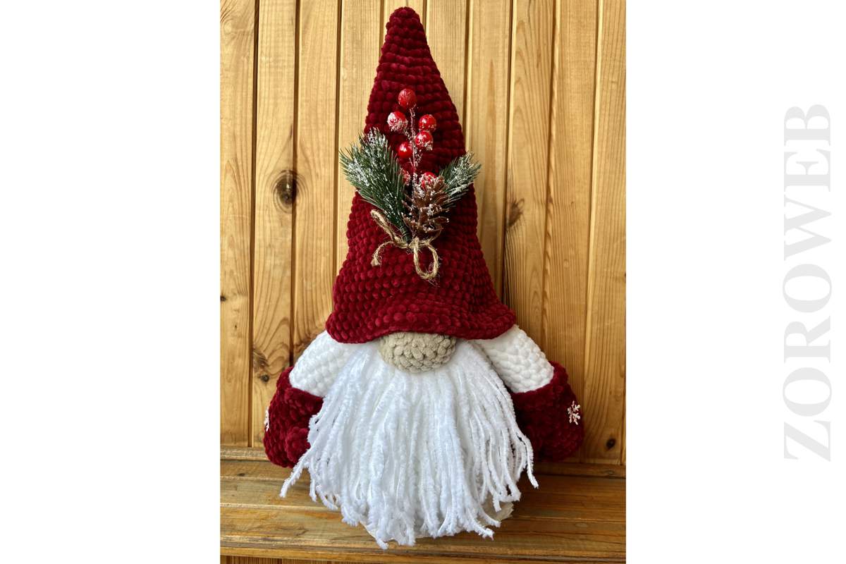Handmade Crochet Plush Christmas Swedish Faceless Gnome Elf Home Decoration Gift_1_2_3_4_5