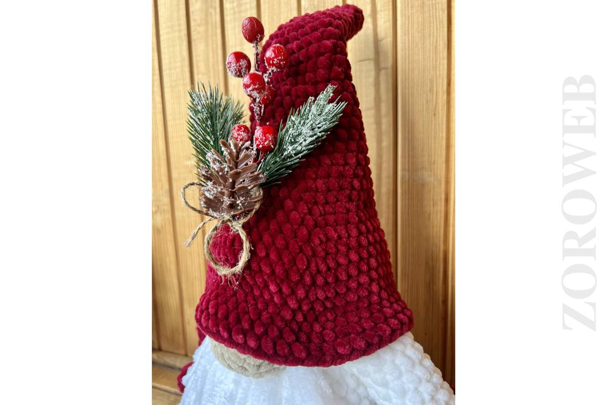 Handmade Crochet Plush Christmas Swedish Faceless Gnome Elf Home Decoration Gift_1_2_3