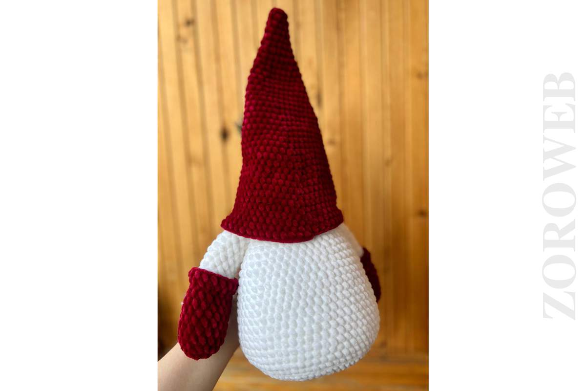 Handmade Crochet Plush Christmas Swedish Faceless Gnome Elf Home Decoration Gift